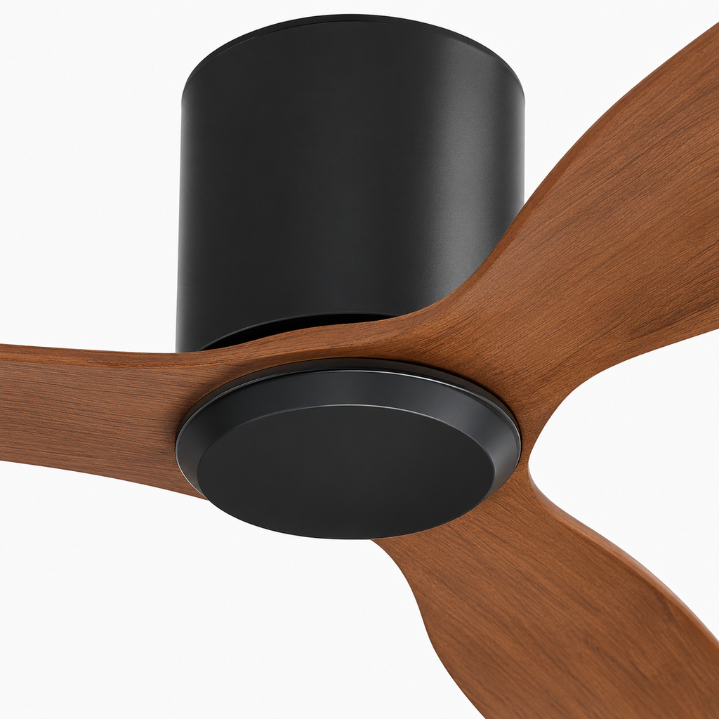 25/42/52Inch Ultra-Thin DC Ceiling Fan with Remote - 6-Speed Silent 3 Blades, Ideal for Low Ceilings & Minim Spaces Energy - Close up 1