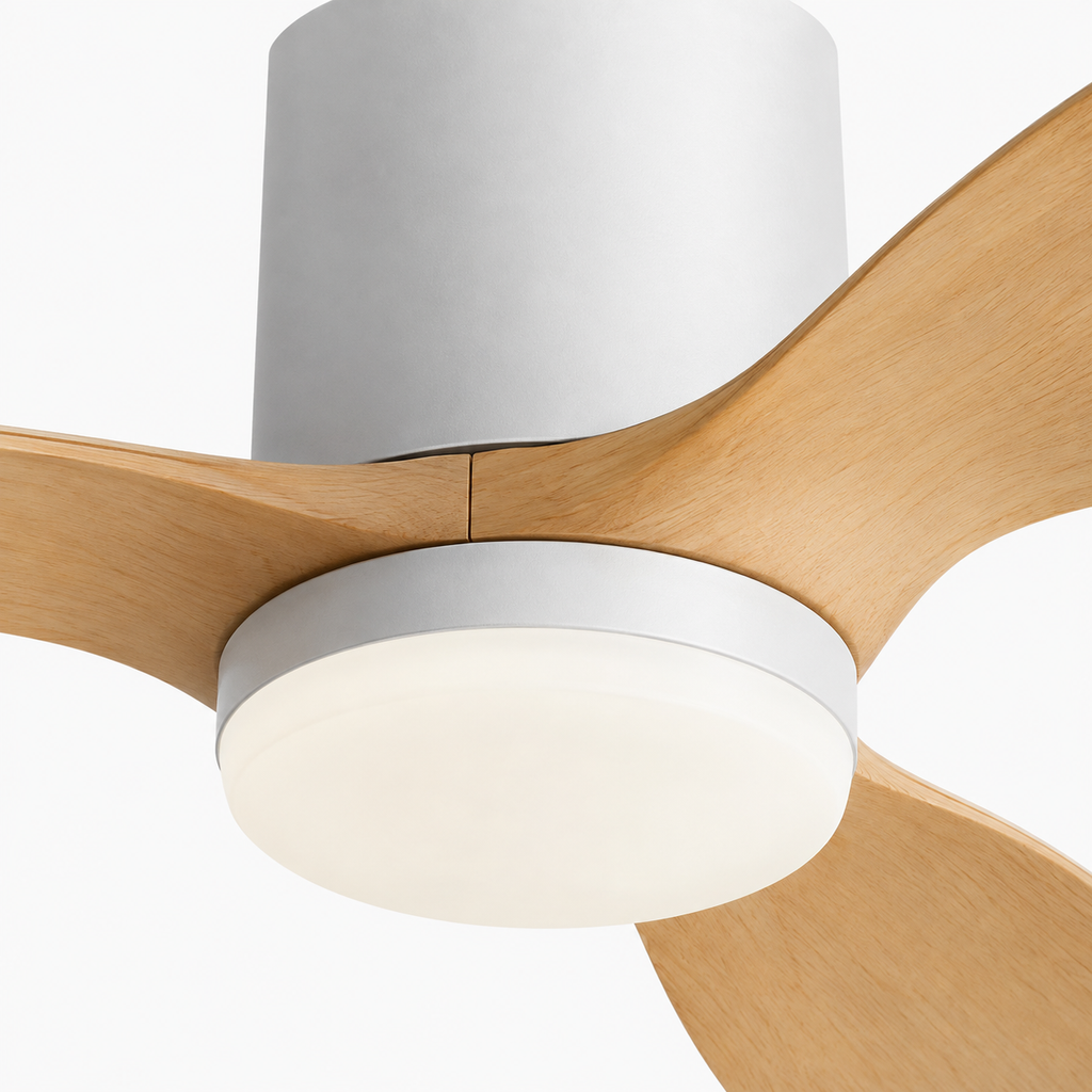 25/42/52Inch Ultra-Thin DC Ceiling Fan with Remote - 6-Speed Silent 3 Blades, Ideal for Low Ceilings & Minim Spaces Energy - Close up 1