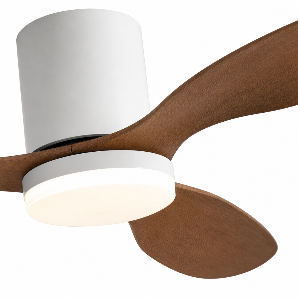25/42/52Inch Ultra-Thin DC Ceiling Fan with Remote - 6-Speed Silent 3 Blades, Ideal for Low Ceilings & Minim Spaces Energy - Close up 1
