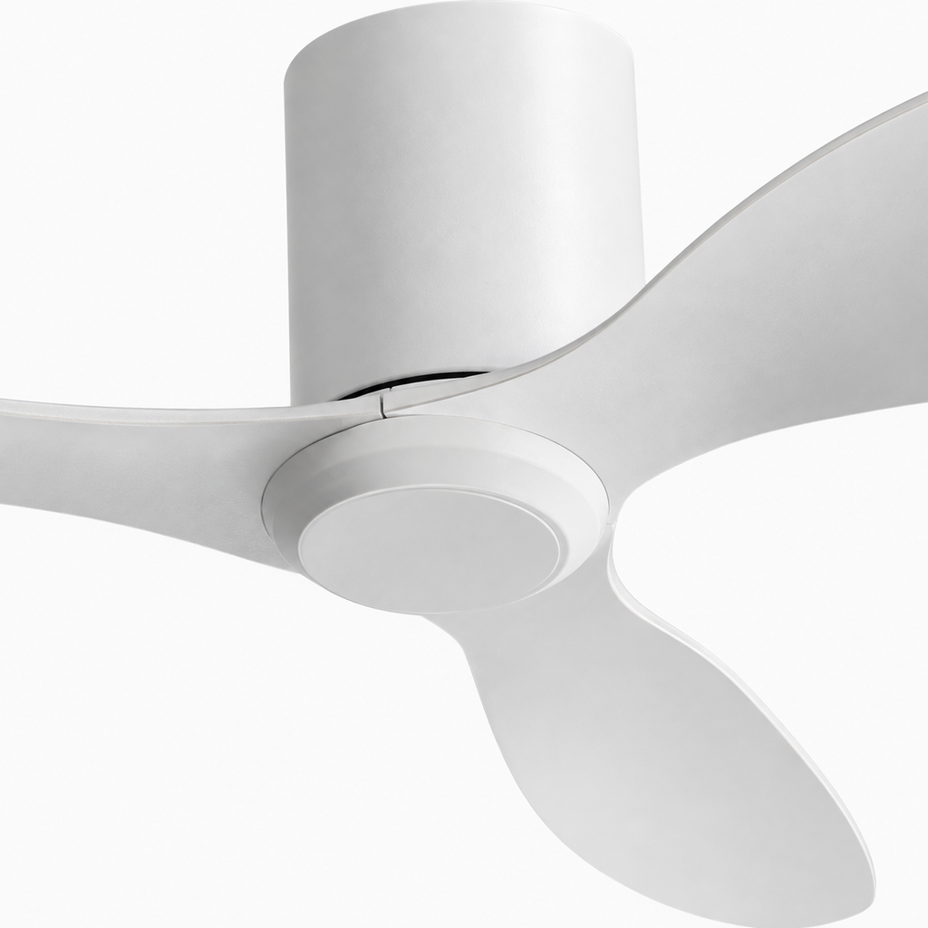 25/42/52Inch Ultra-Thin DC Ceiling Fan with Remote - 6-Speed Silent 3 Blades, Ideal for Low Ceilings & Minim Spaces Energy - Close up 1