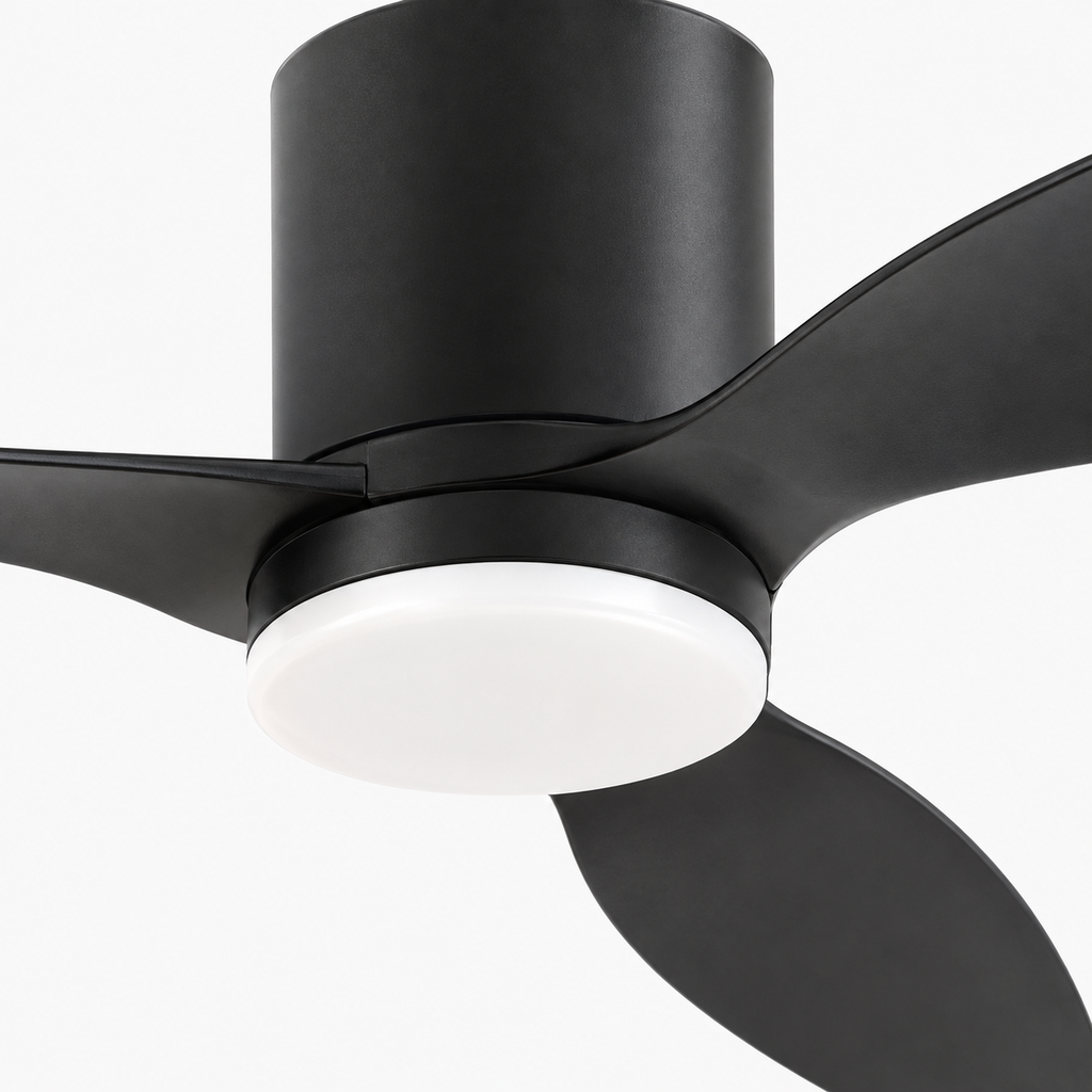 25/42/52Inch Ultra-Thin DC Ceiling Fan with Remote - 6-Speed Silent 3 Blades, Ideal for Low Ceilings & Minim Spaces Energy - Close up 1