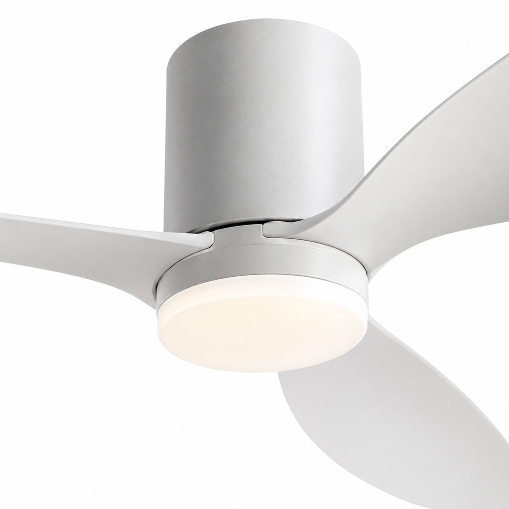 25/42/52Inch Ultra-Thin DC Ceiling Fan with Remote - 6-Speed Silent 3 Blades, Ideal for Low Ceilings & Minim Spaces Energy - Close up 1