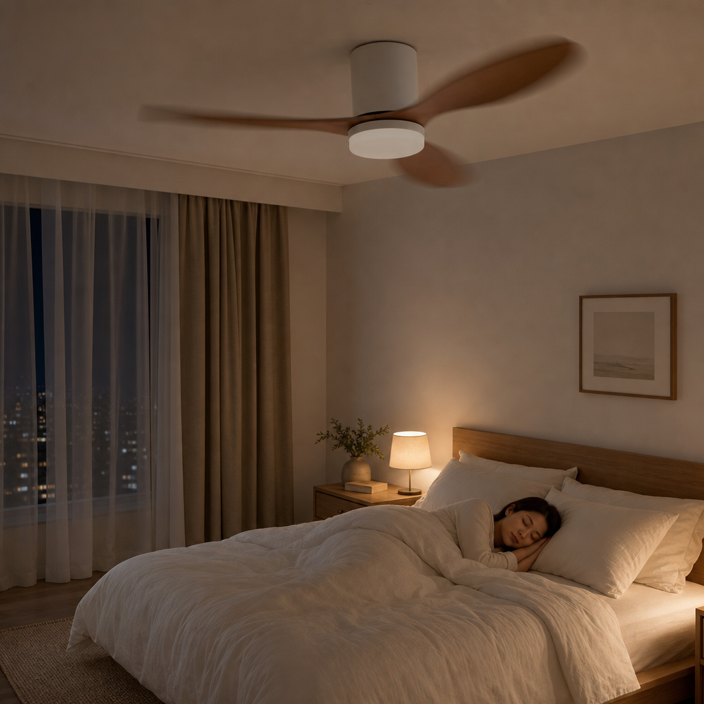 25/42/52Inch Ultra-Thin DC Ceiling Fan with Remote - 6-Speed Silent 3 Blades, Ideal for Low Ceilings & Minim Spaces Energy - Image 2 Image
