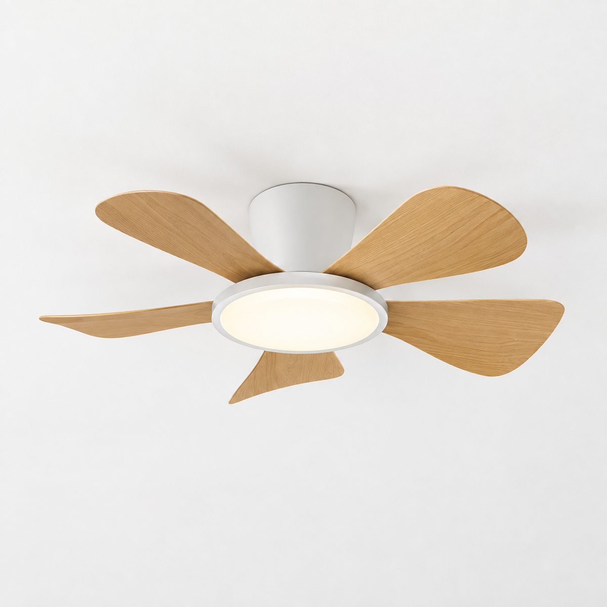 30 Inch Inverter Ceiling Fan with 40W LED Light Quiet, Full - Spectrum Eye - Care Lighting for Small Bedroom/Living Room - Packshot