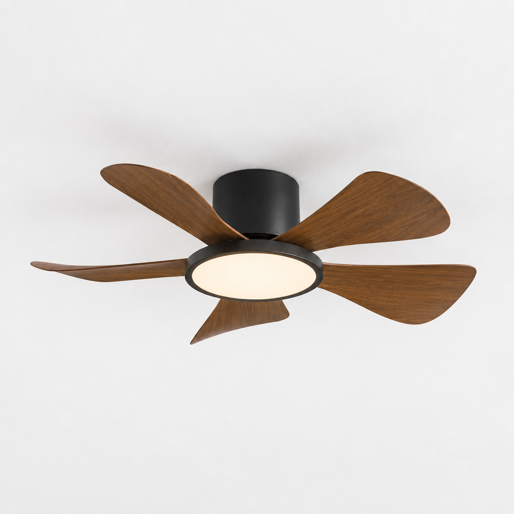 30 Inch Inverter Ceiling Fan with 40W LED Light Quiet, Full - Spectrum Eye - Care Lighting for Small Bedroom/Living Room - Packshot