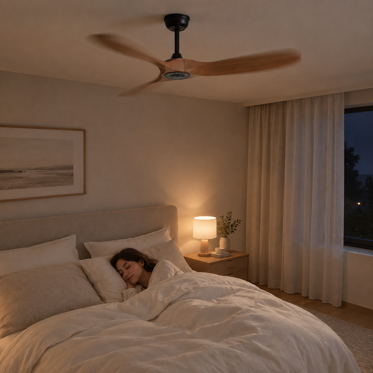 36/42/52/60 Inch Ceiling Fan Industrial Vintage ABS Ventilator No Light Remote Control Decorative Blower Retro Large Fans - Image 2 Image