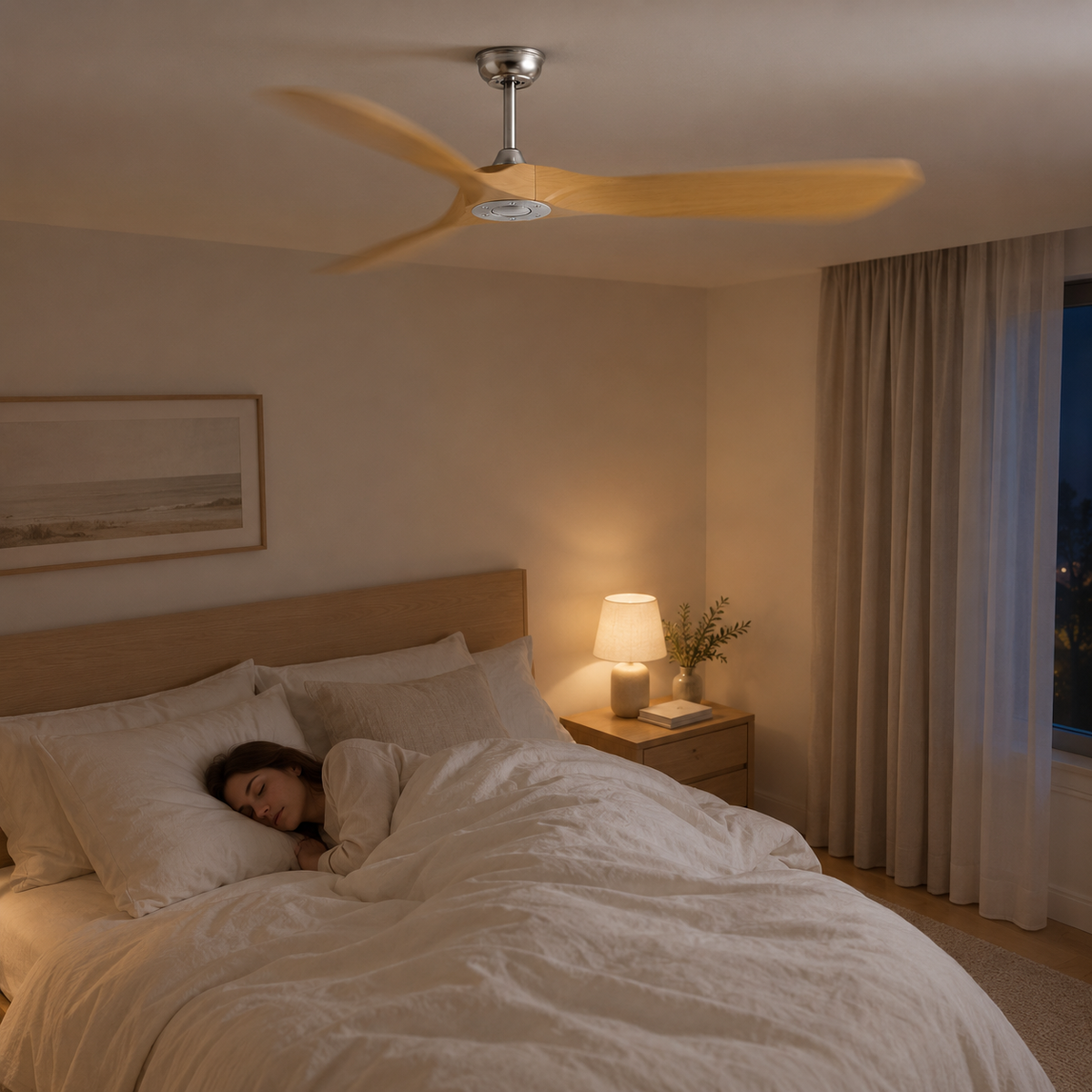 36/42/52/60 Inch Ceiling Fan Industrial Vintage ABS Ventilator No Light Remote Control Decorative Blower Retro Large Fans - Image 2 Image