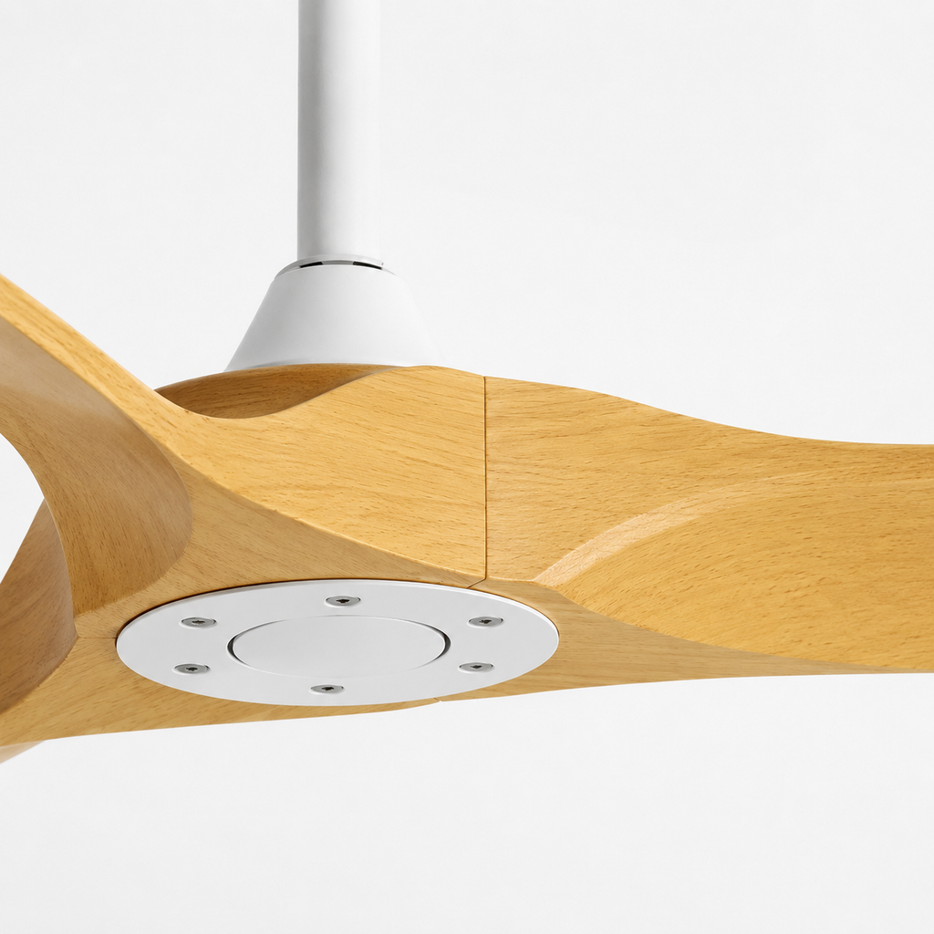 36/42/52/60 Inch Ceiling Fan Industrial Vintage ABS Ventilator No Light Remote Control Decorative Blower Retro Large Fans - Close up 1