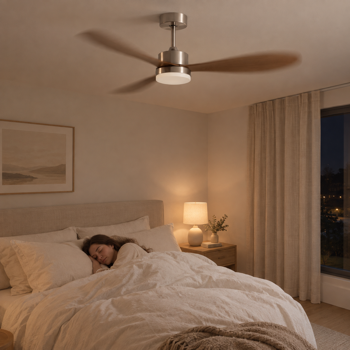 36/42/52 Inch Ceiling Fan Industrial Vintage ABS Ventilator with Light Remote Control Decorative Blower Retro Large Fans - Image 2 Image