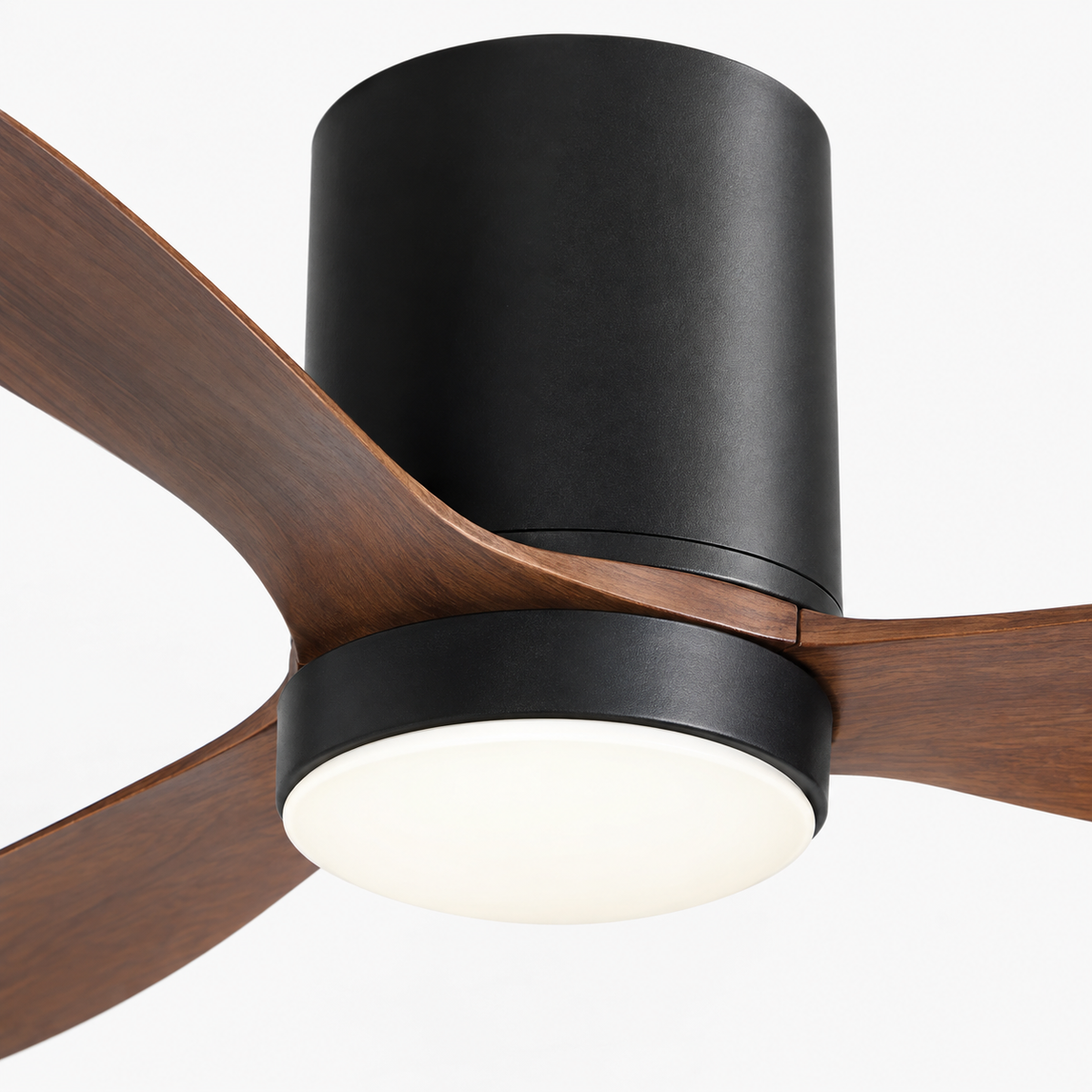 36/42/52 Inch Low Floor DC Motor Ceiling Fan with LED Light and Remote - 6-Speed Silent Deal for Bedroom Coffee Shop Home Hotel - Close up 1
