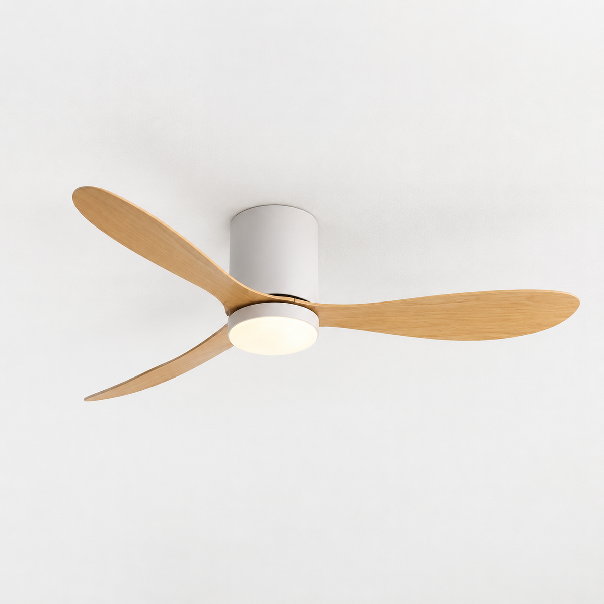 36/42/52 Inch Low Floor DC Motor Ceiling Fan with LED Light and Remote - 6-Speed Silent Deal for Bedroom Coffee Shop Home Hotel - Packshot