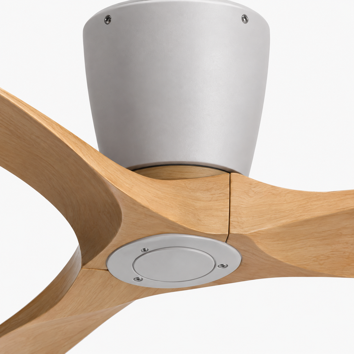 36/42/52 Inch Low Floor DC Motor Ceiling Fan with Light and Remote - 6-Speed Silent Deal NO Light for Low Ceilings for Bedroom - Close up 1