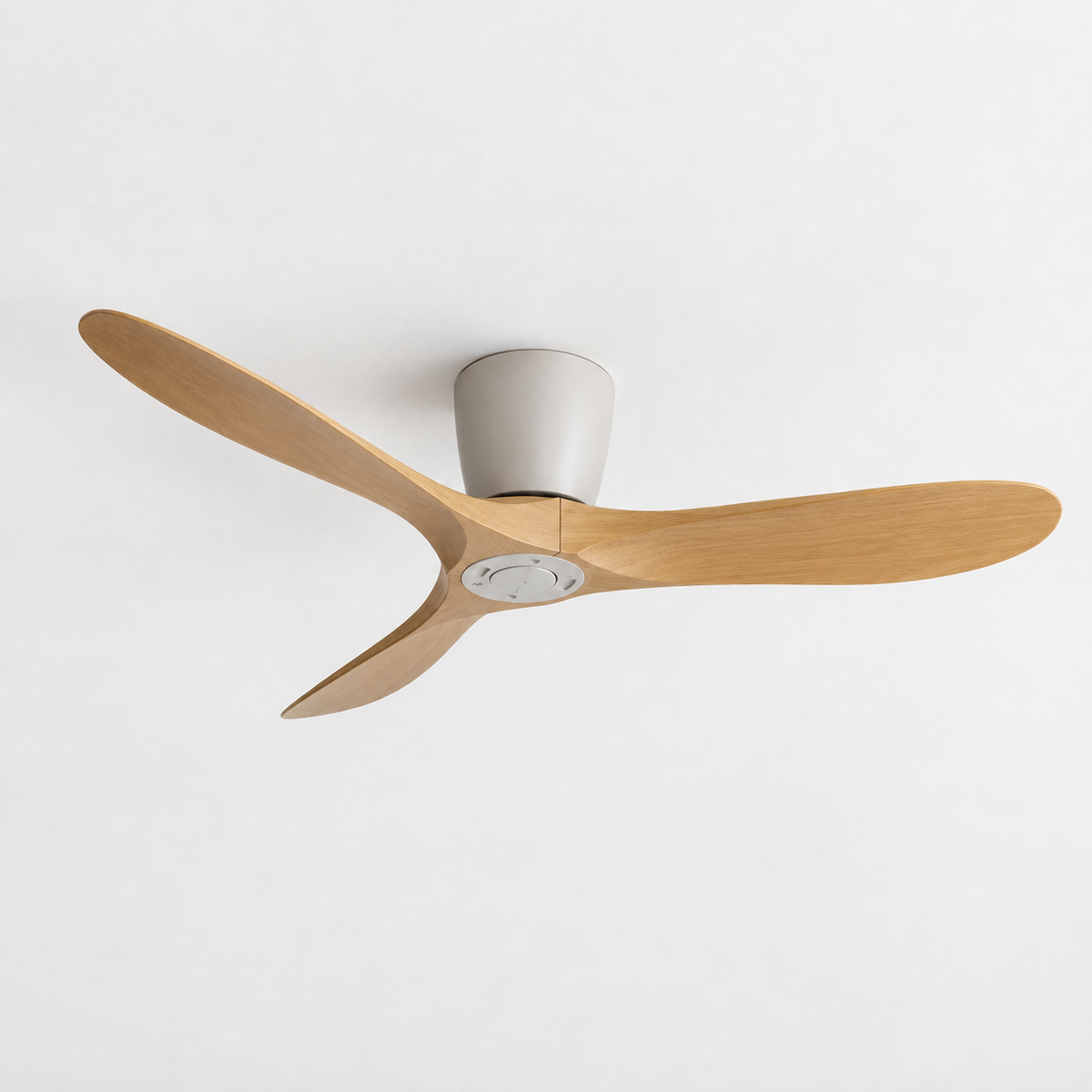 36/42/52 Inch Low Floor DC Motor Ceiling Fan with Light and Remote - 6-Speed Silent Deal NO Light for Low Ceilings for Bedroom - Packshot