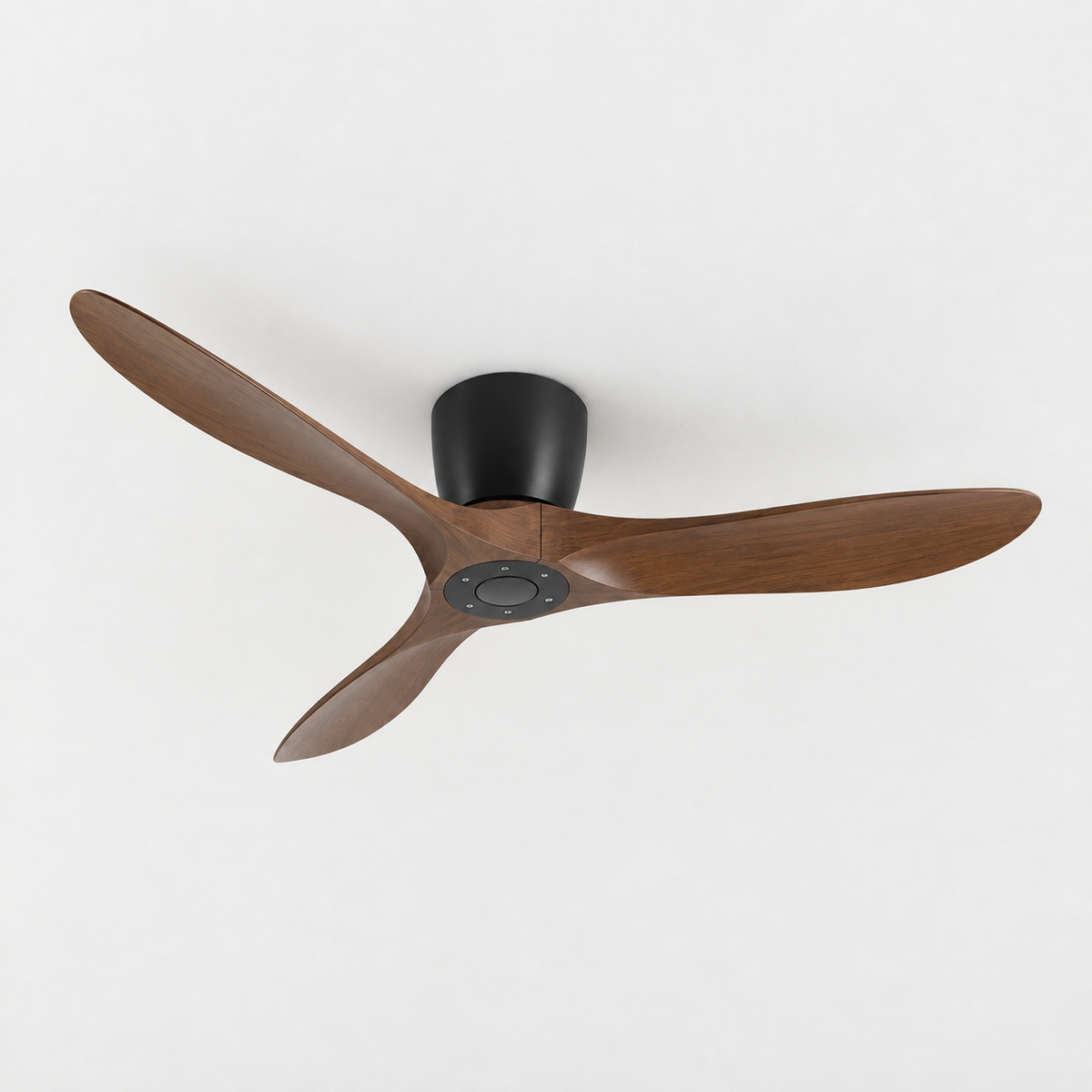 36/42/52 Inch Low Floor DC Motor Ceiling Fan with Light and Remote - 6-Speed Silent Deal NO Light for Low Ceilings for Bedroom - Packshot