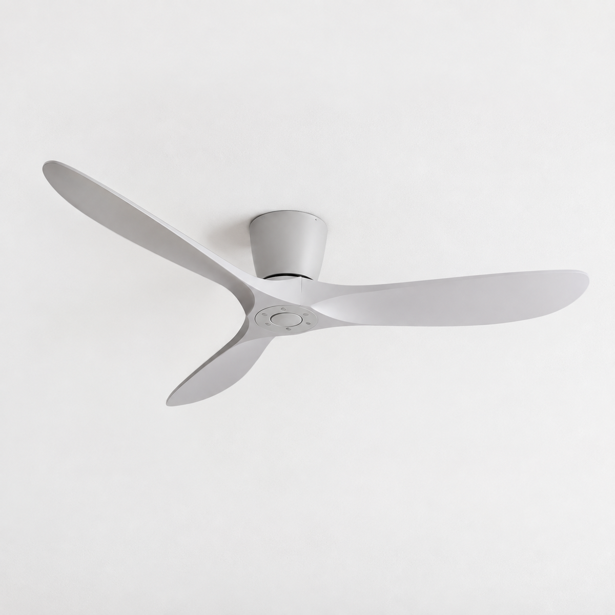 36/42/52 Inch Low Floor DC Motor Ceiling Fan with Light and Remote - 6-Speed Silent Deal NO Light for Low Ceilings for Bedroom - Packshot