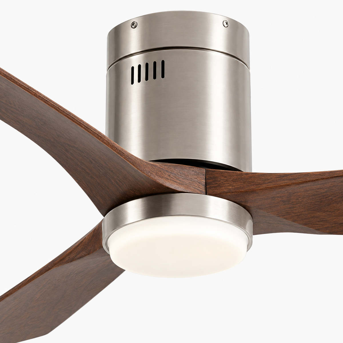 36/42/52 Inch Ultra-Thin DC Motor Ceiling Fan with Light and Remote - 6-Speed Silent Deal NO Light for Low Ceilings for Bedroom - Close up 1
