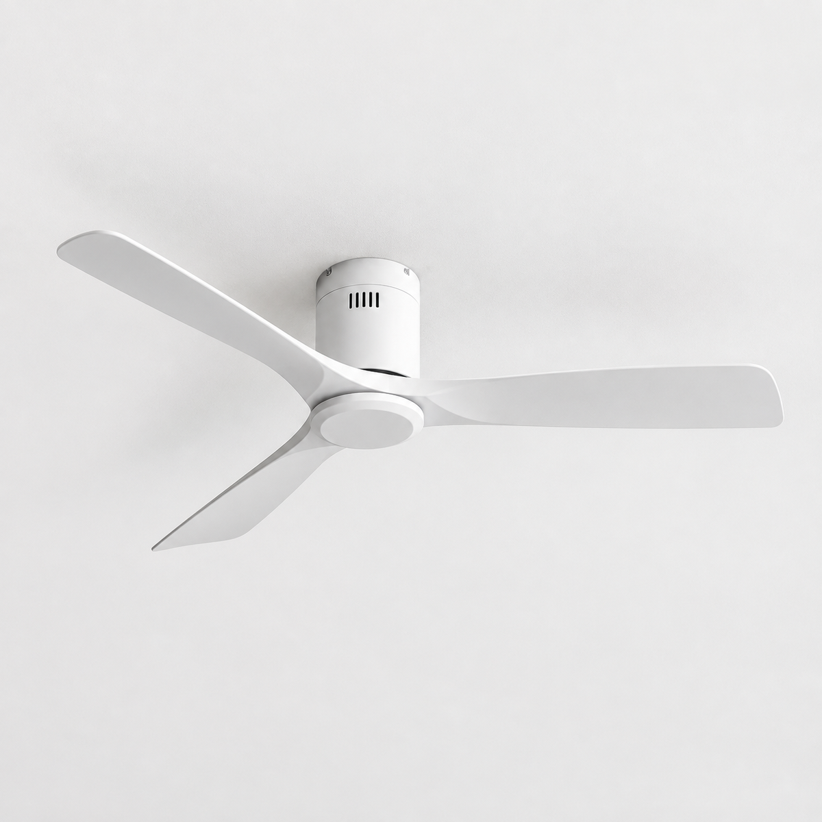 36/42/52 Inch Ultra-Thin DC Motor Ceiling Fan with Light and Remote - 6-Speed Silent Deal NO Light for Low Ceilings for Bedroom - Packshot