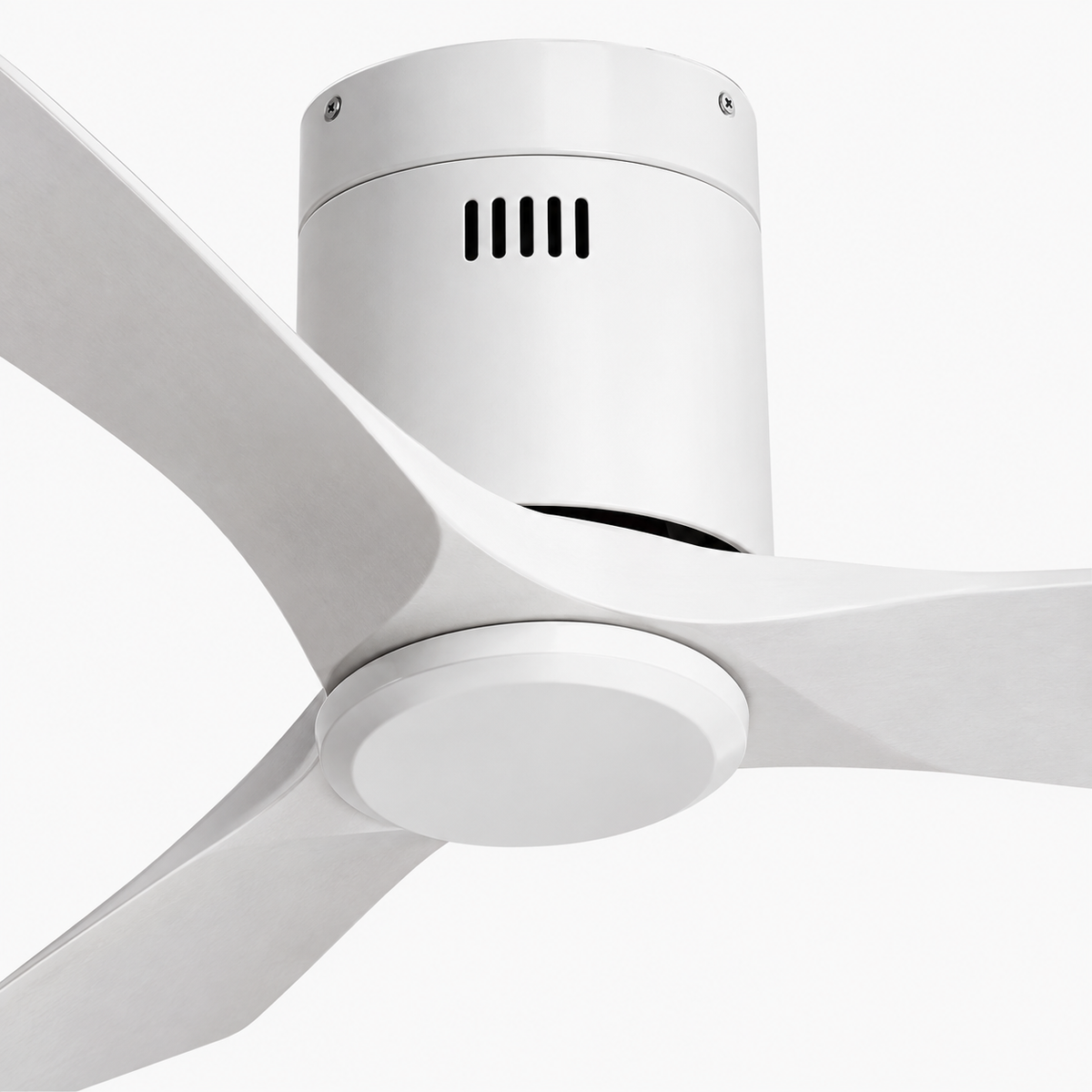 36/42/52 Inch Ultra-Thin DC Motor Ceiling Fan with Light and Remote - 6-Speed Silent Deal NO Light for Low Ceilings for Bedroom - Close up 1