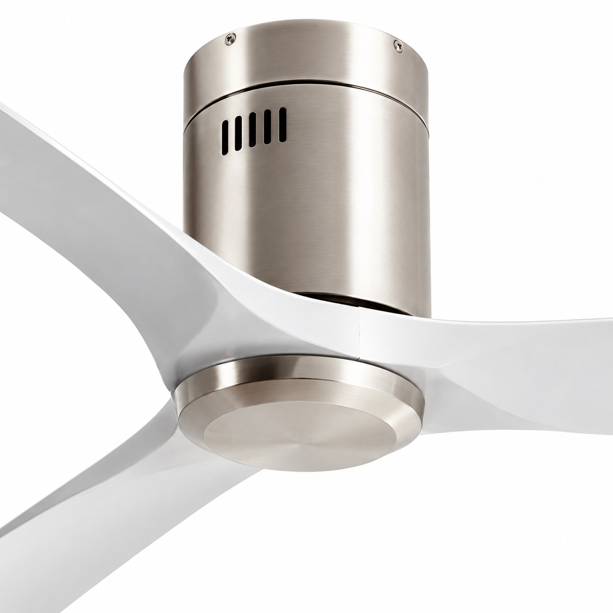 36/42/52 Inch Ultra-Thin DC Motor Ceiling Fan with Light and Remote - 6-Speed Silent Deal NO Light for Low Ceilings for Bedroom - Close up 1