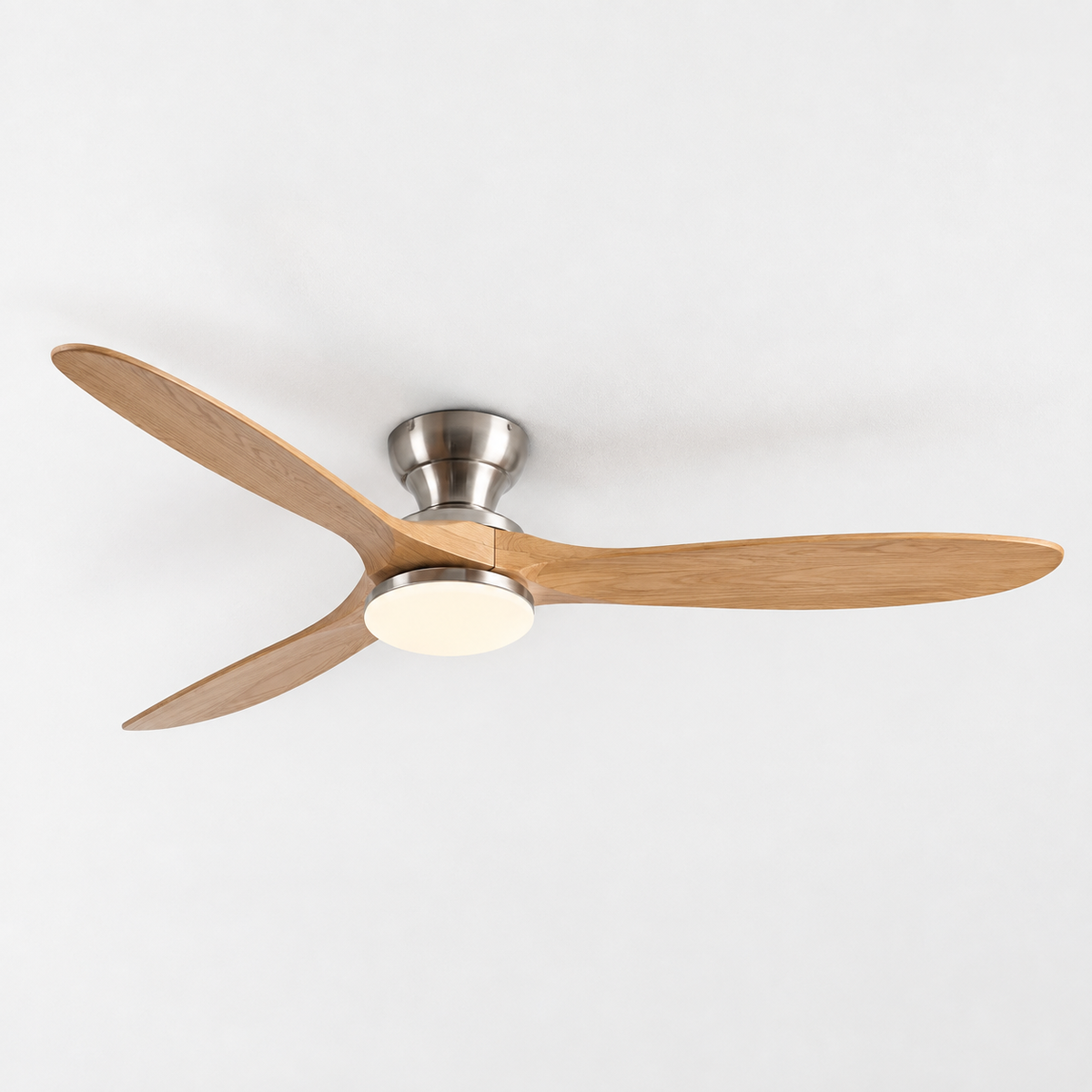 36/42/52inch Low Floor Ceiling Fan Light Remote Control Led Lights Indoor Restaurant Solid Wood Fan Leaves With Fan Chandelier - Packshot