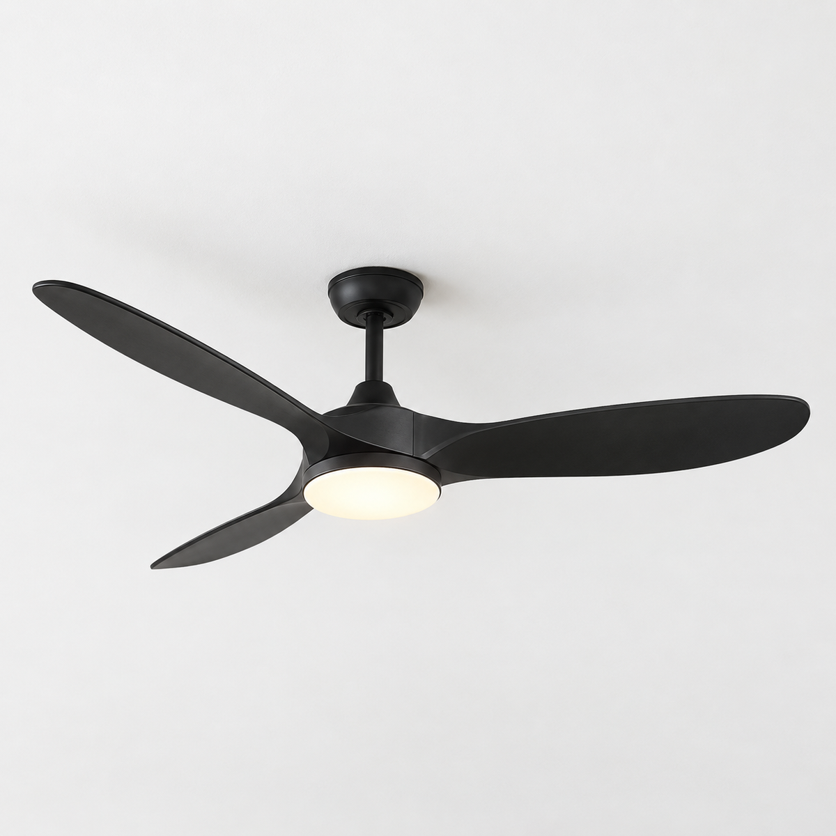 36-60 Inch Ceiling Fan Industrial Vintage ABS Ventilator with LED Light and Remote Control Decorative Blower Retro Large Fans - Packshot