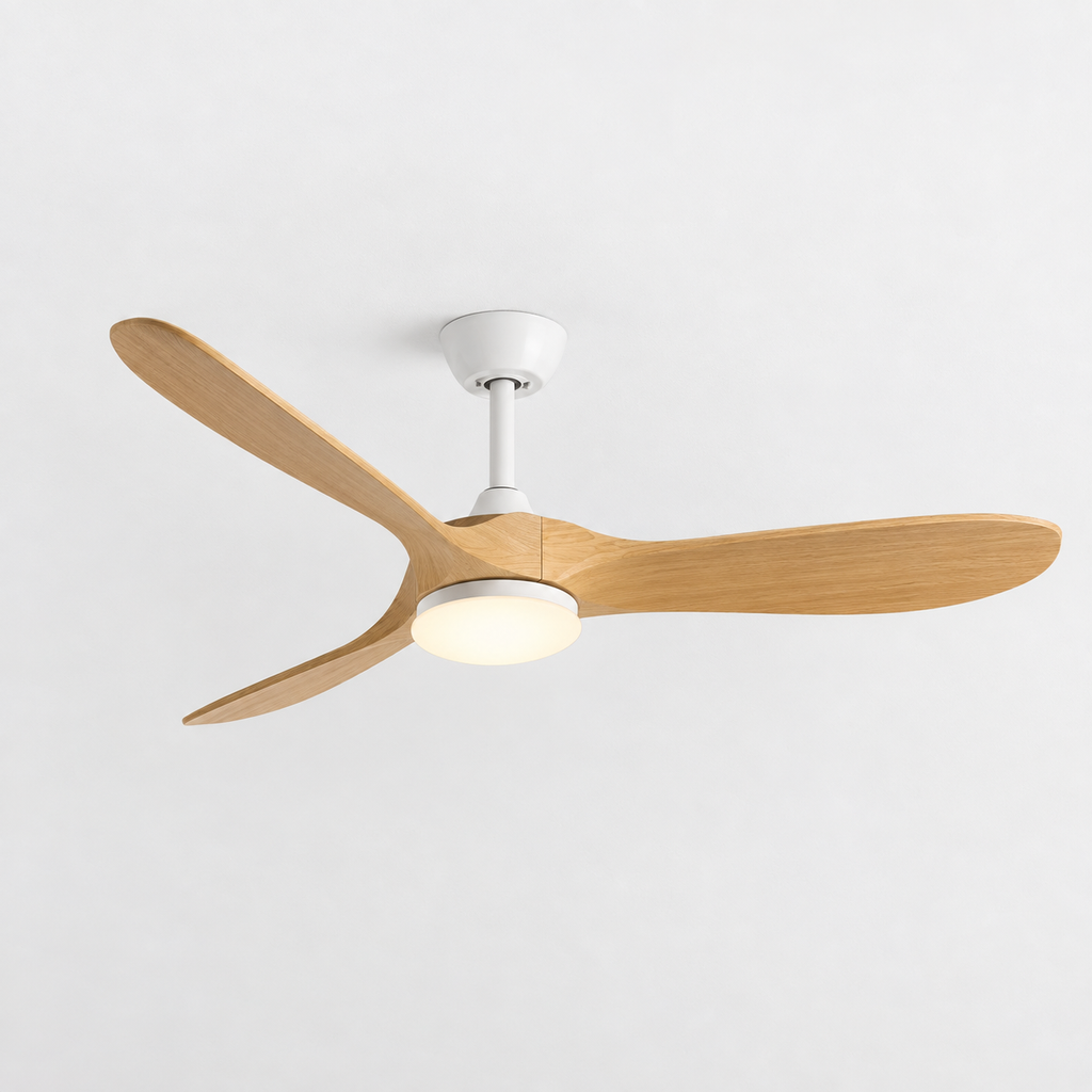36-60 Inch Ceiling Fan Industrial Vintage ABS Ventilator with LED Light and Remote Control Decorative Blower Retro Large Fans - Packshot