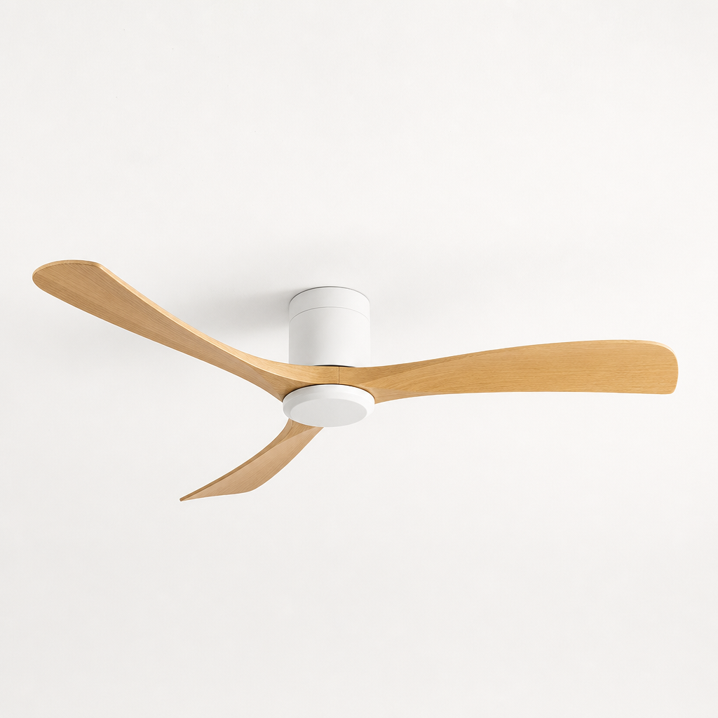 38/52/56 inch Low Floor DC Motor Ceiling Fan with Remote Control 3 Blades Quiet for Living Room Bedroom Coffee Shop Hotel Office - Packshot