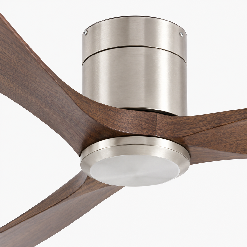 38/52/56 inch Low Floor DC Motor Ceiling Fan with Remote Control 3 Blades Quiet for Living Room Bedroom Coffee Shop Hotel Office - Close up 1