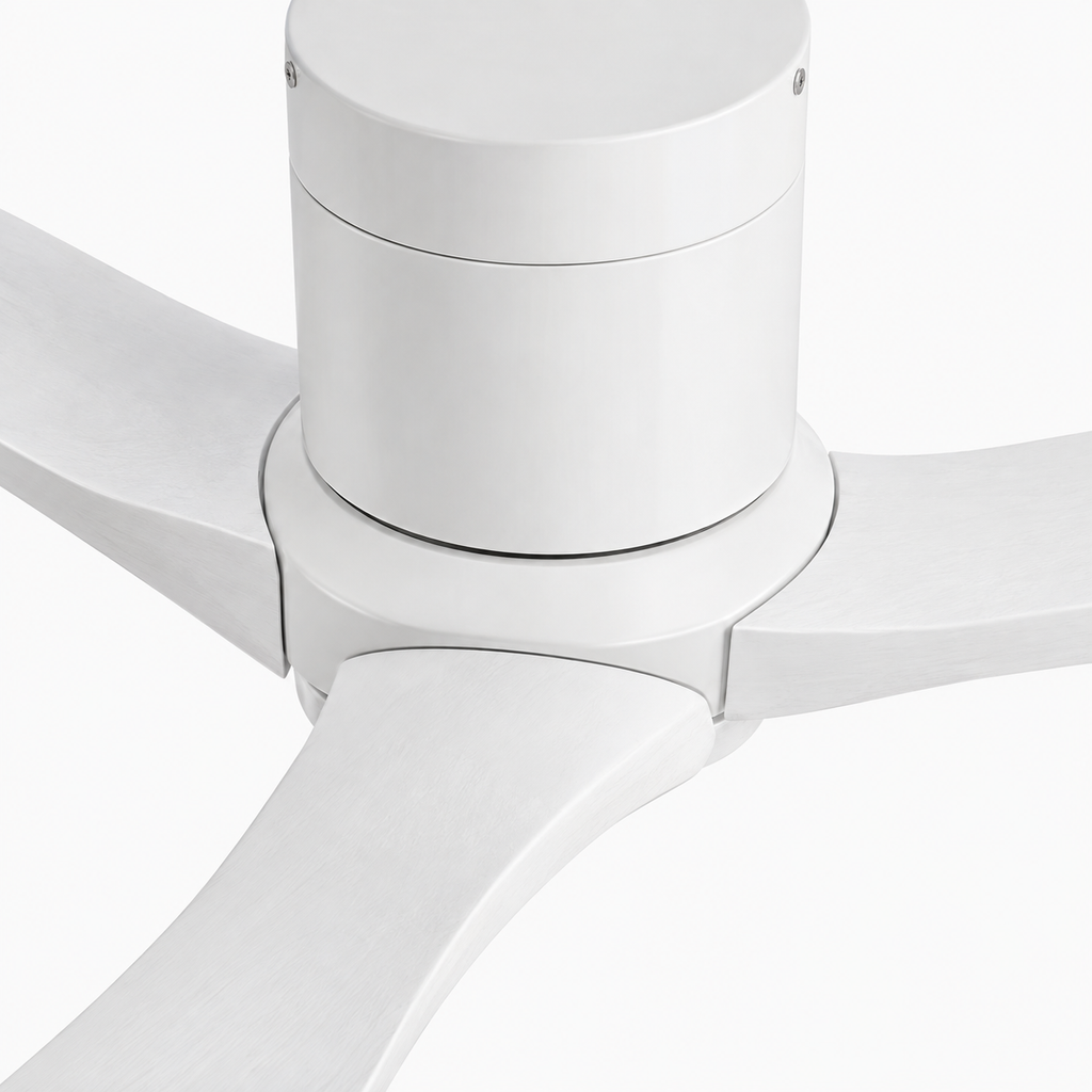 38/52/56 inch Low Floor DC Motor Ceiling Fan with Remote Control 3 Blades Quiet for Living Room Bedroom Coffee Shop Hotel Office - Close up 1