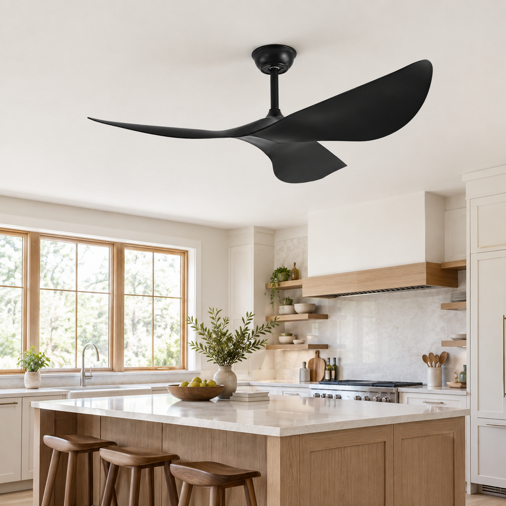 38/52 Inch Ceiling Fan Living Room Restaurant Americans Modern Office Without Light DC Remote Control Electric Fan 110V 220V - Cuisine