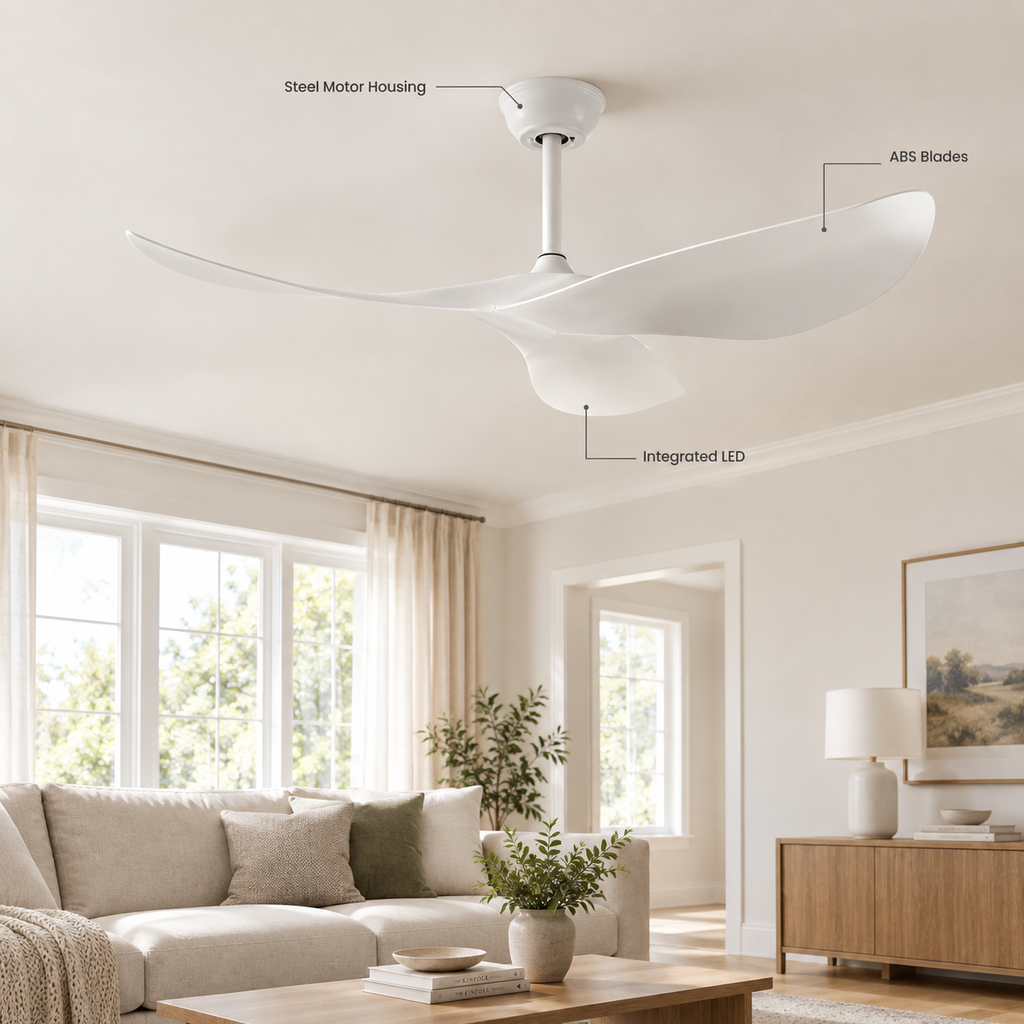 38/52 Inch Ceiling Fan Living Room Restaurant Americans Modern Office Without Light DC Remote Control Electric Fan 110V 220V - Specs