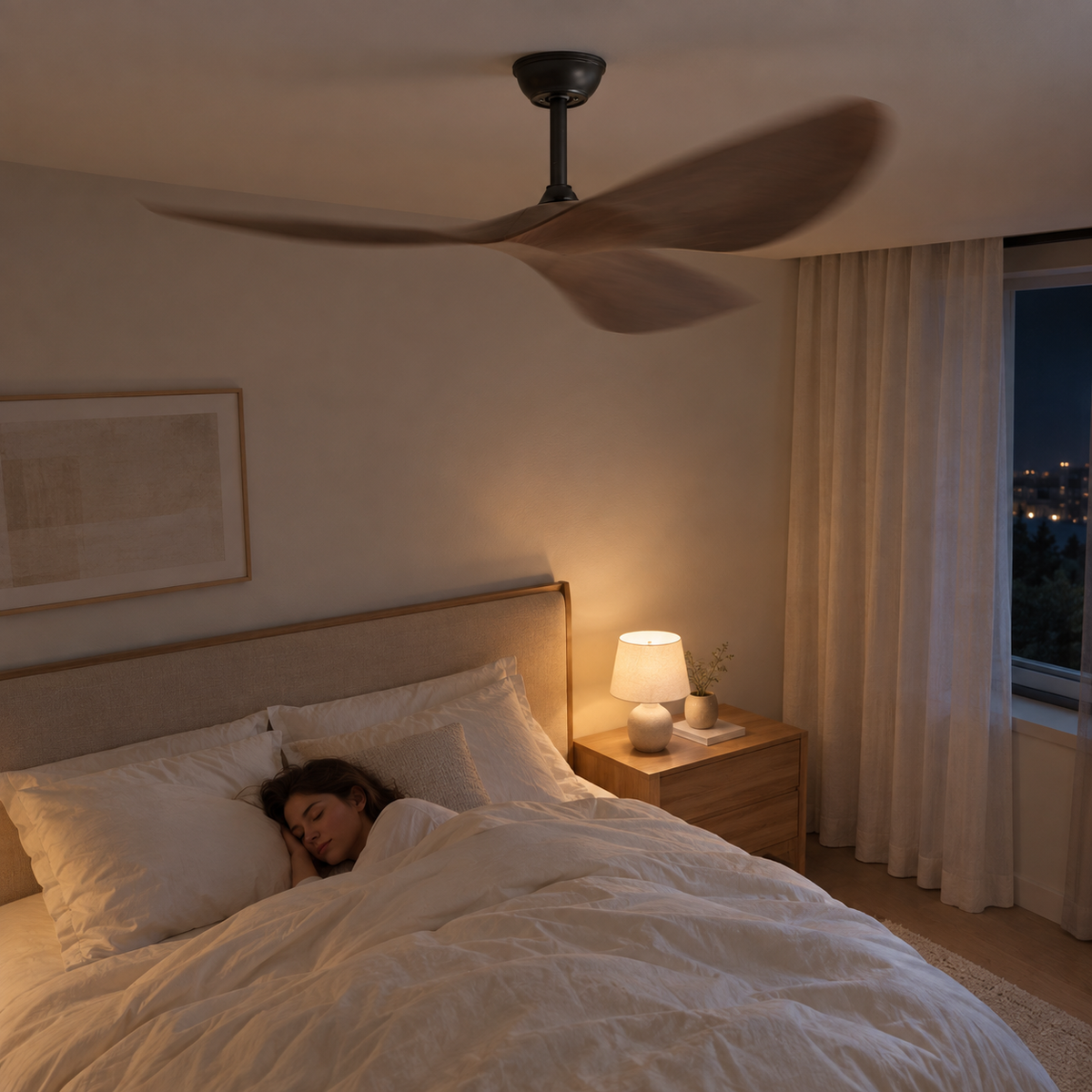 38/52 Inch Ceiling Fan Living Room Restaurant Americans Modern Office Without Light DC Remote Control Electric Fan 110V 220V - Image 2 Image