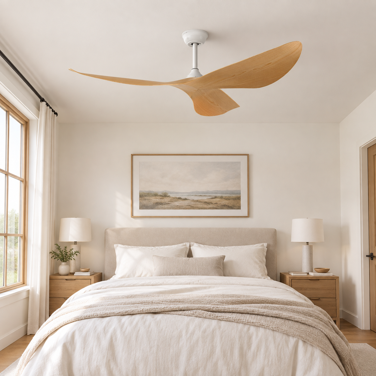 38/52 Inch Ceiling Fan Living Room Restaurant Americans Modern Office Without Light DC Remote Control Electric Fan 110V 220V - Chambre