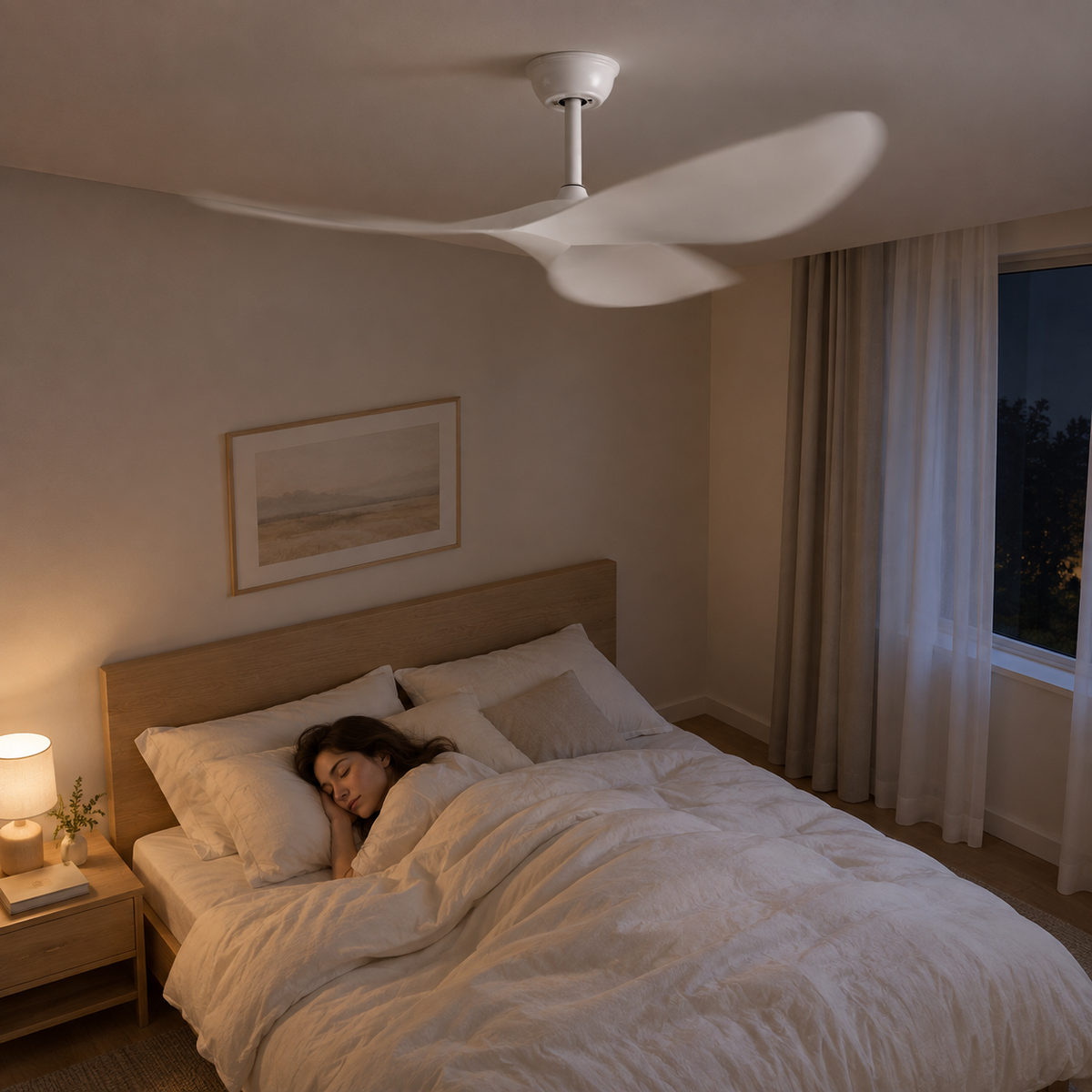 38/52 Inch Ceiling Fan Living Room Restaurant Americans Modern Office Without Light DC Remote Control Electric Fan 110V 220V - Image 2 Image