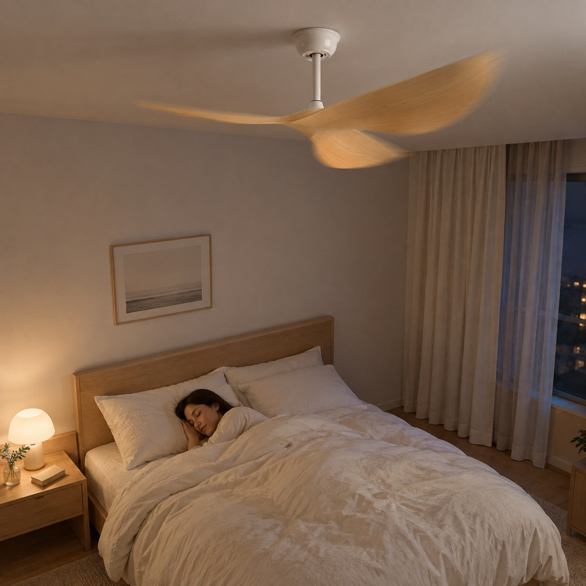 38/52 Inch Ceiling Fan Living Room Restaurant Americans Modern Office Without Light DC Remote Control Electric Fan 110V 220V - Image 2 Image