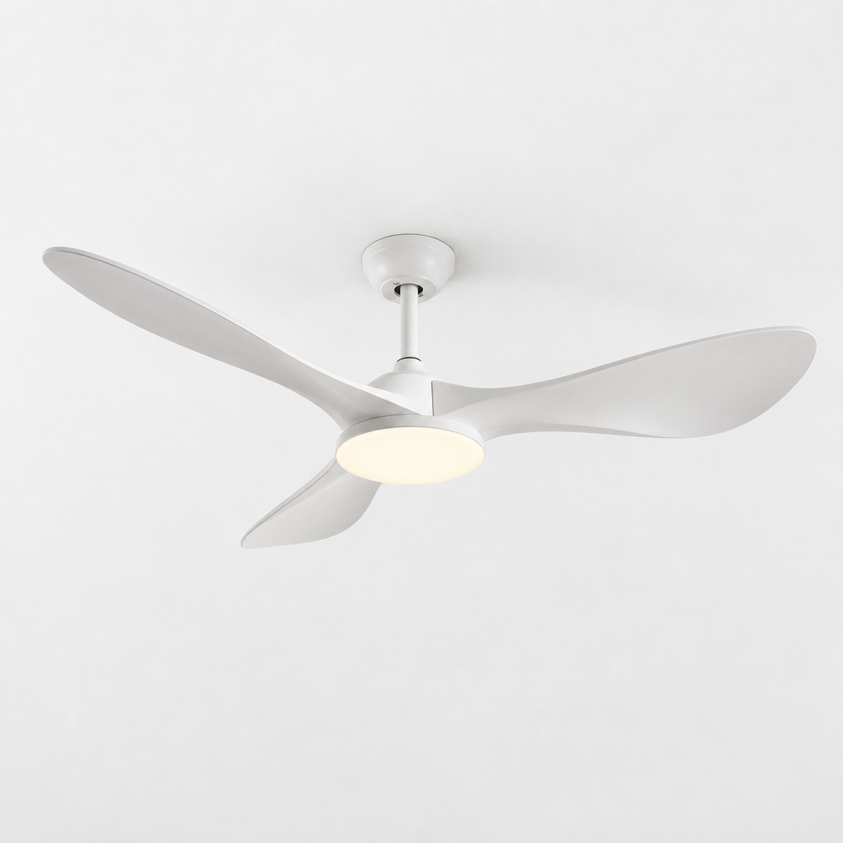 42/52/60Inch Strong Blade DC Motor Ceiling Fan with Light and Remote - 6-Speed Silent Deal NO Light for Low Ceilings for Bedroom - Packshot