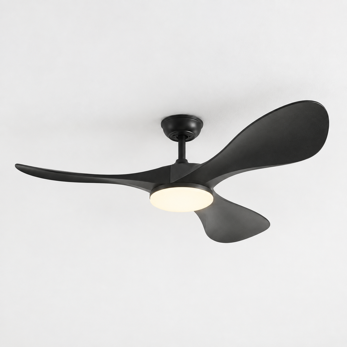 42/52/60Inch Strong Blade DC Motor Ceiling Fan with Light and Remote - 6-Speed Silent Deal NO Light for Low Ceilings for Bedroom - Packshot