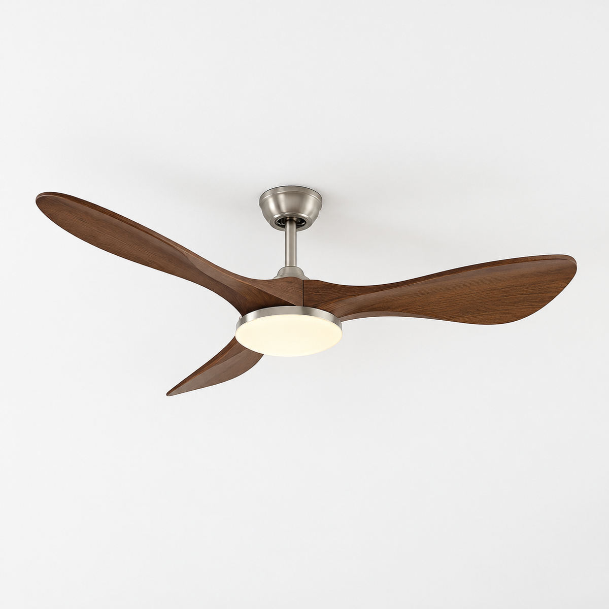 42/52/60Inch Strong Blade DC Motor Ceiling Fan with Light and Remote - 6-Speed Silent Deal NO Light for Low Ceilings for Bedroom - Packshot
