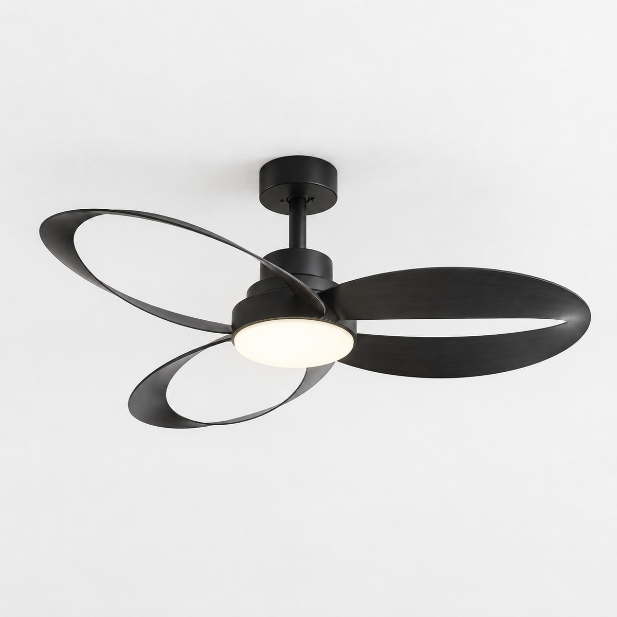 42/52 Inch Ceiling Fan 3 Blades Vintage Industrial Wood Ventilator with Light Remote Control for Coffee Shop Home Hotel Office - Packshot