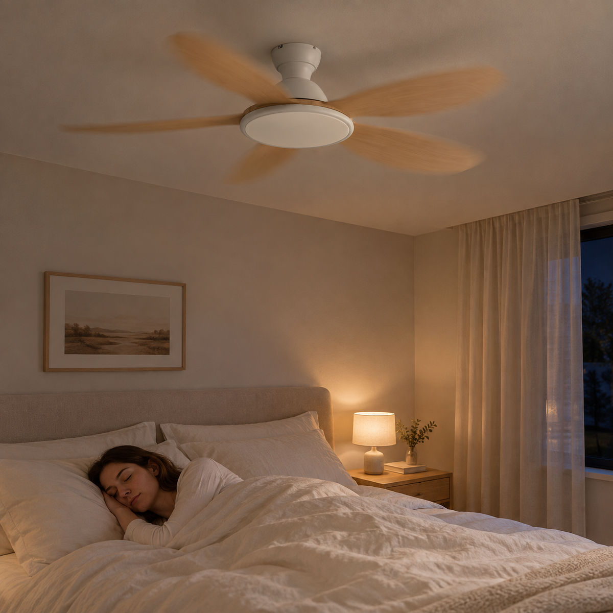 42/52inch Modern LED 60W Low Floor DC Motor 35W Ceiling Fans With Remote Control Simple Ceiling Fan With Light Home Fan 220V - Image 2 Image
