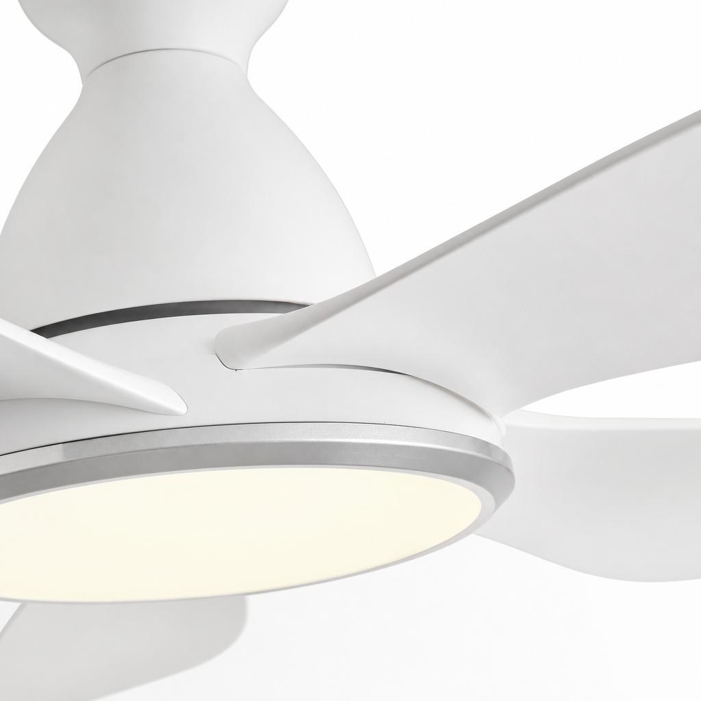 42/52inch Modern LED 60W Low Floor DC Motor 35W Ceiling Fans With Remote Control Simple Ceiling Fan With Light Home Fan 220V - Close up 1