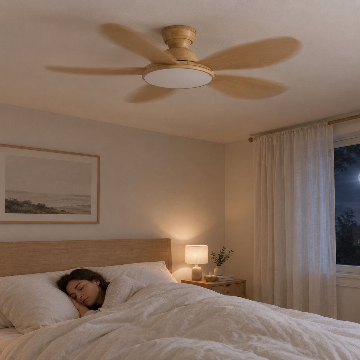 42/52inch Modern LED 60W Low Floor DC Motor 35W Ceiling Fans With Remote Control Simple Ceiling Fan With Light Home Fan 220V - Image 2 Image
