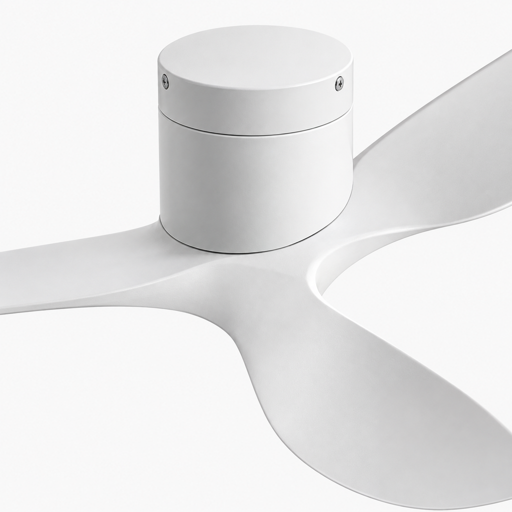 45/52 inch Modern Stylish LED Ceiling Fan with Light Remote Control 3 Blades Quiet Modern Design for Living Room Bedroom - Close up 1