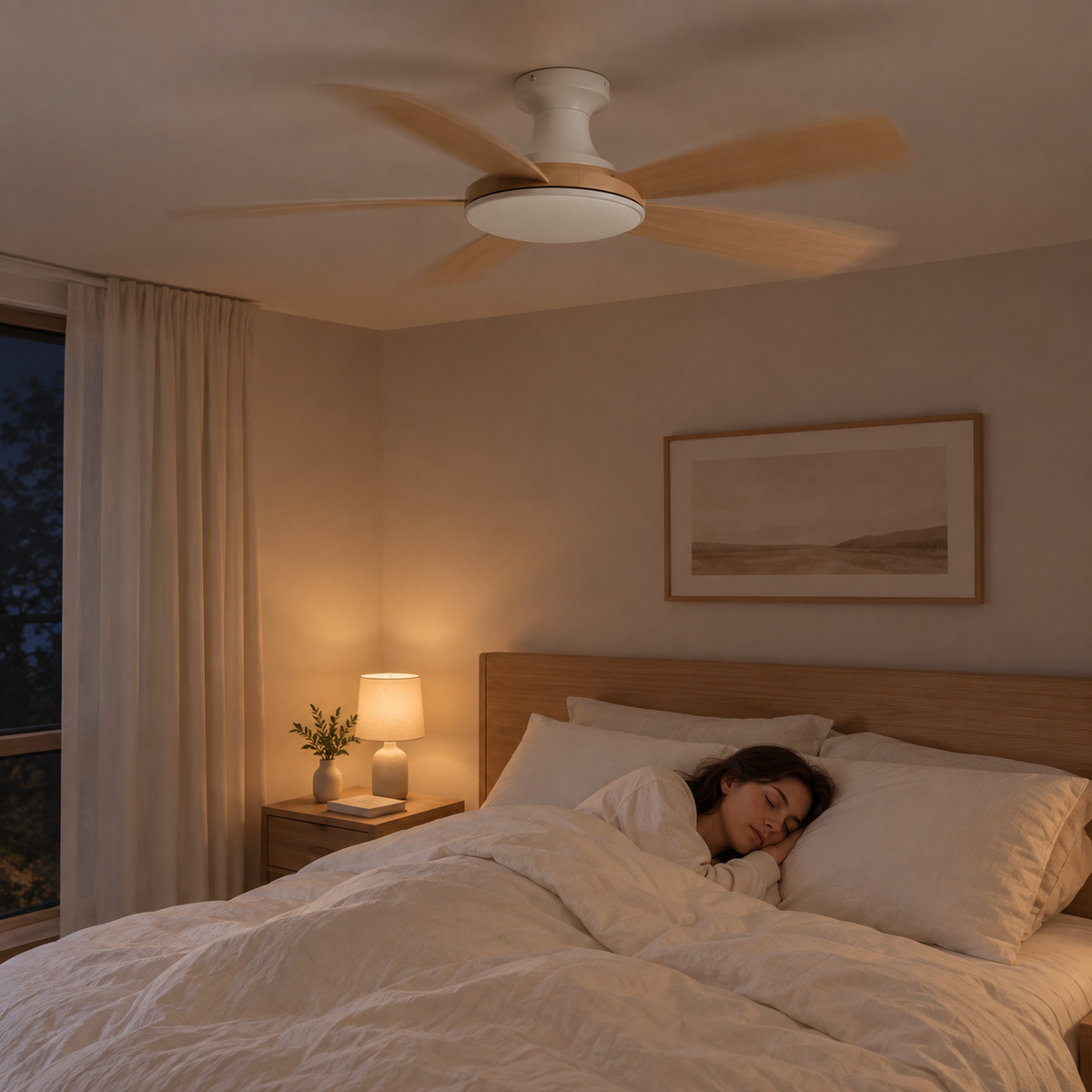 46/56Inch Low Floor Ceiling Fan Light Modern Black ABS Blade DC Remote Control Led Fan Lights Restaurant The bedroom 110V 220V - Image 2 Image