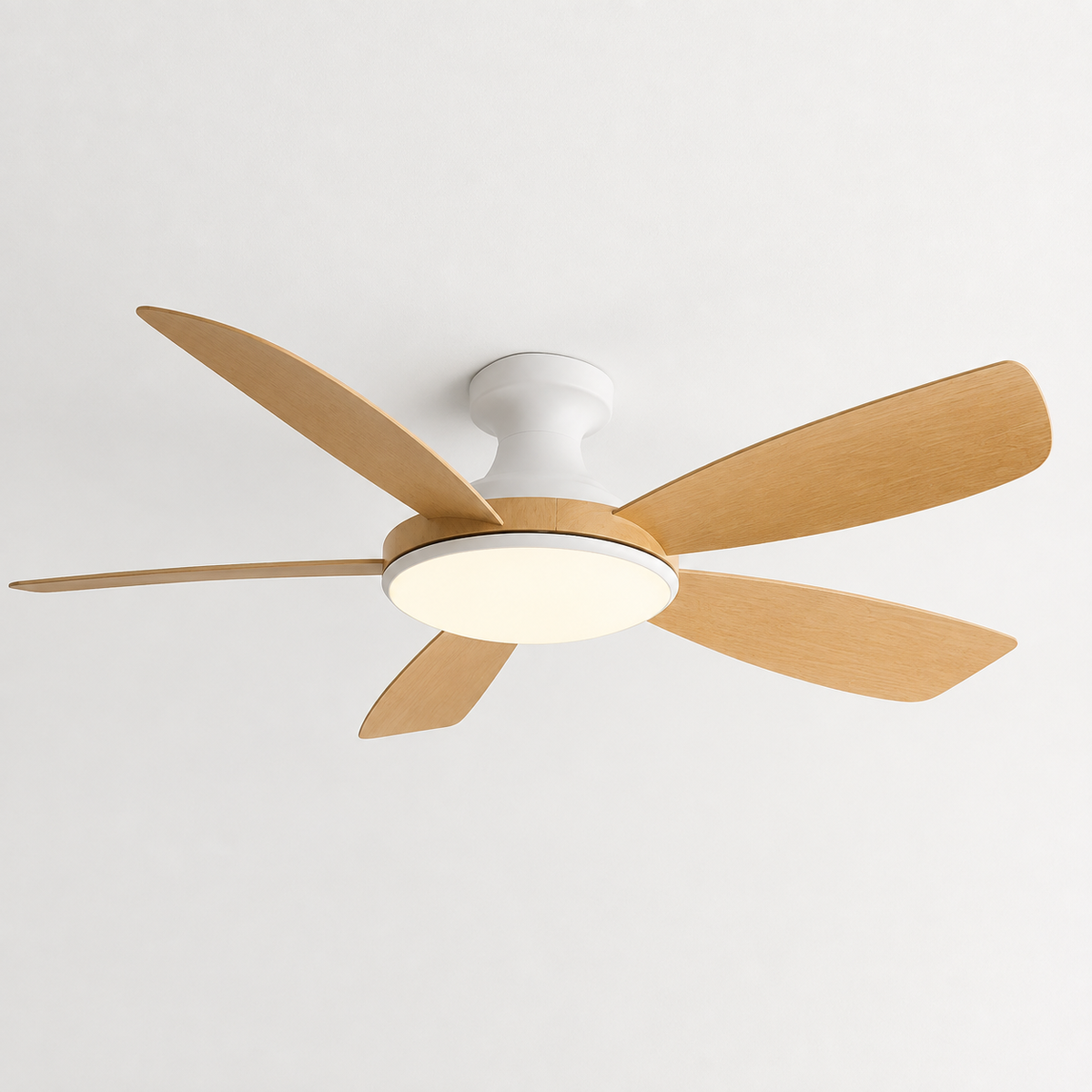46/56Inch Low Floor Ceiling Fan Light Modern Black ABS Blade DC Remote Control Led Fan Lights Restaurant The bedroom 110V 220V - Packshot