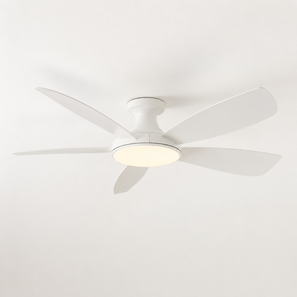 46/56Inch Low Floor Ceiling Fan Light Modern Black ABS Blade DC Remote Control Led Fan Lights Restaurant The bedroom 110V 220V - Packshot