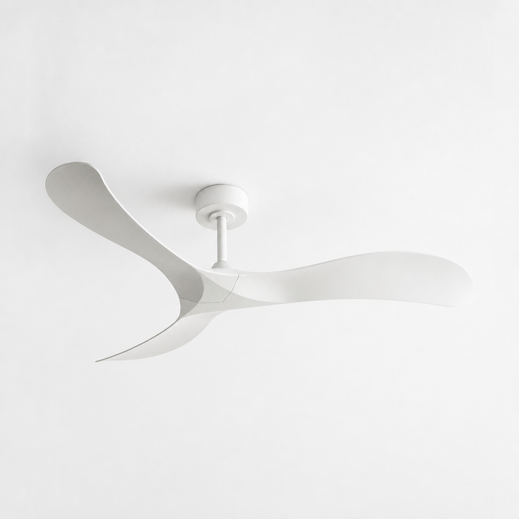 52 Inch Inverter Ceiling Fan No Light 3 ABS Blades 6 Speed Adjustable Ideal Home Ventilator for Living Room Bedroom/Hotel Office - Packshot