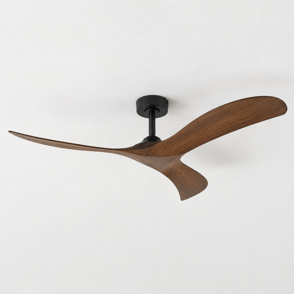 52 Inch Inverter Ceiling Fan No Light 3 ABS Blades 6 Speed Adjustable Ideal Home Ventilator for Living Room Bedroom/Hotel Office - Packshot
