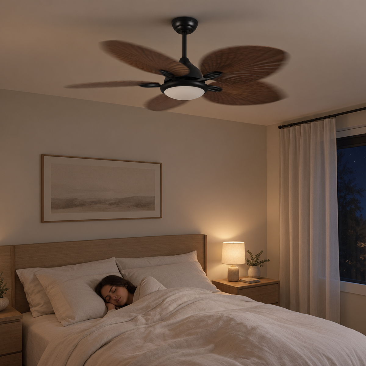 52in Industrial Ceiling Fan with Light with Remote Vintage Ceiling Fan Lamp with 5 Blades for Kitchen Dining Room Living Room - Image 2 Image