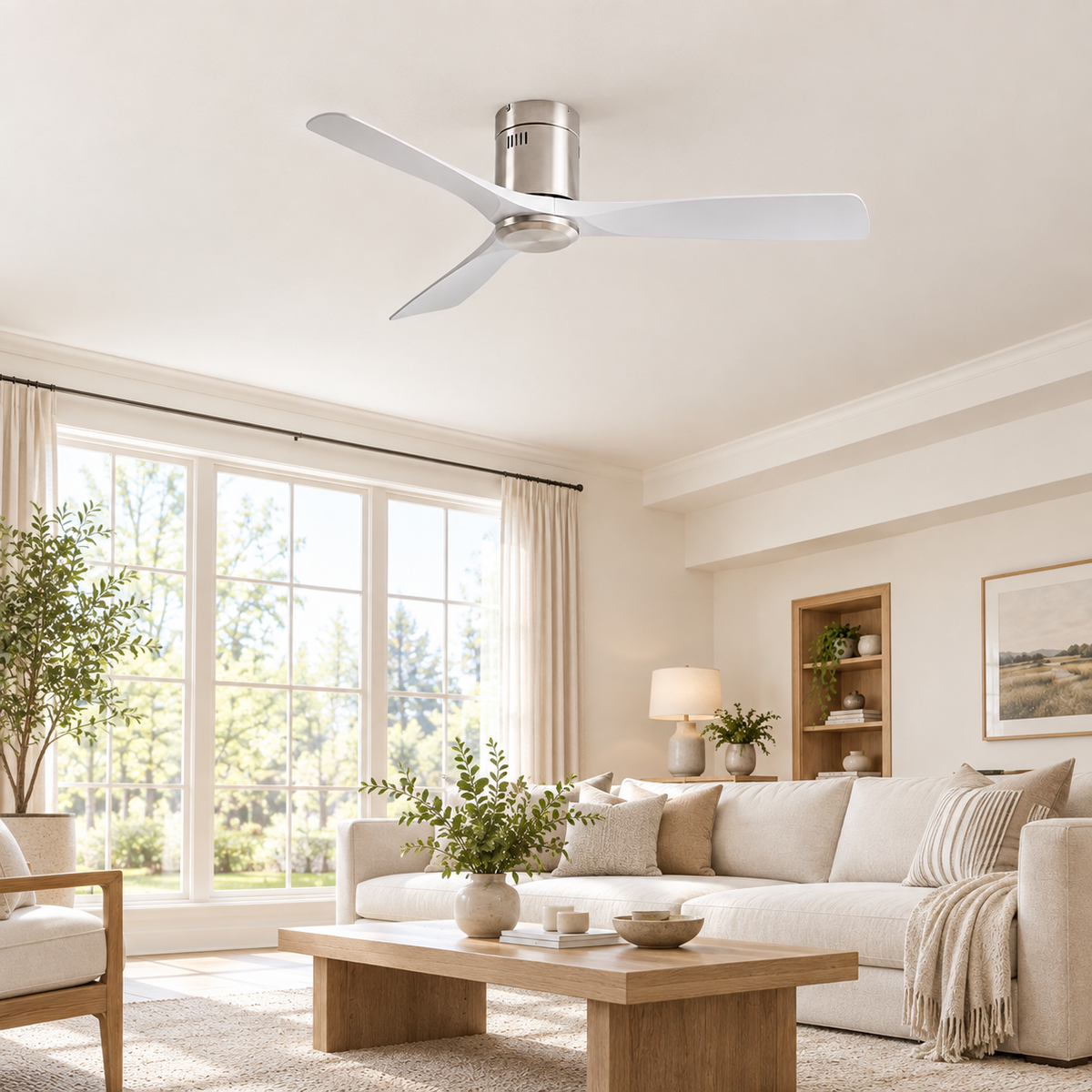 Briar - Flush Mount Ceiling Fan - Image 1 Image